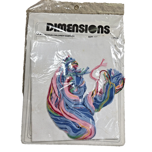 Dimensions Counted Cross Stitch craft Kit Precious Children Sampler #3609 NEW - Picture 5 of 5